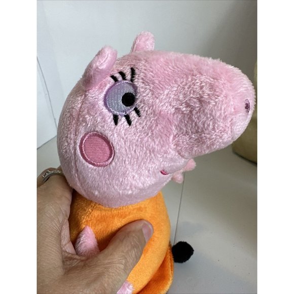 Peppa Pig Stuffed Animal Doll 2022 ABD Ltd Just Play Small 8" Toy Pink Orange - Picture 11 of 13